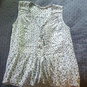 Holding Horses Anthro peplum floral top